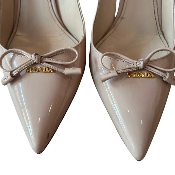Prada Nude Bow Heels - Picture 10 of 12